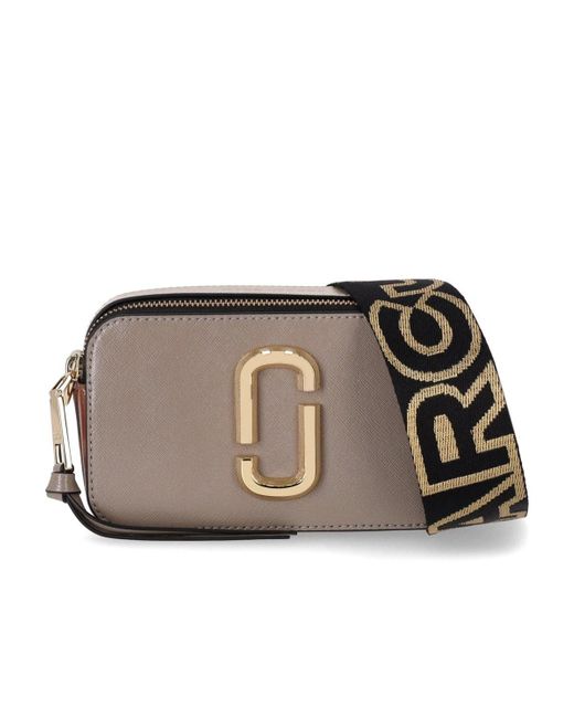 Borsa a tracolla the snapshot cement multi di Marc Jacobs in Brown