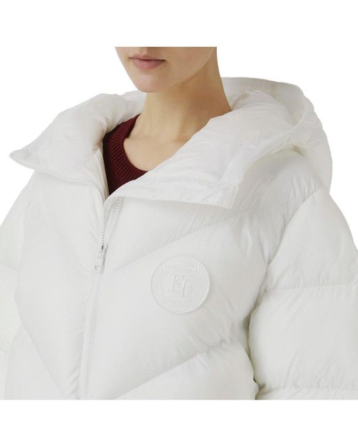 Elisabetta Franchi White Ivory Padded Jacket
