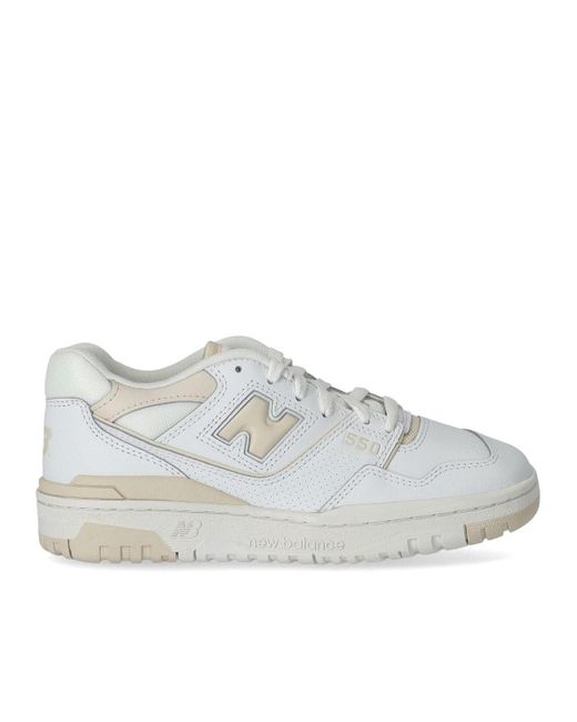 Zapatilla 550 crema New Balance de color White