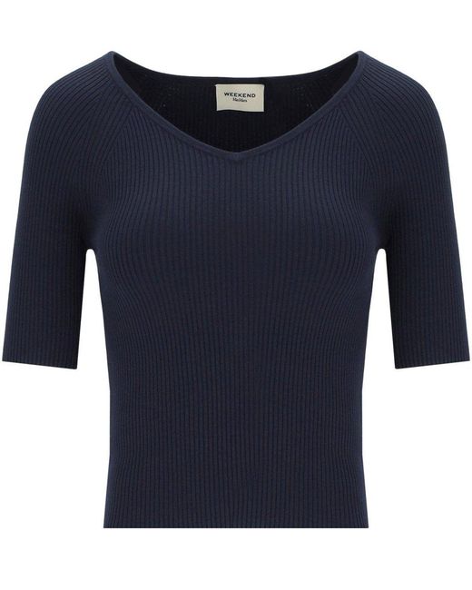 Weekend by Maxmara Blue Tenente Top