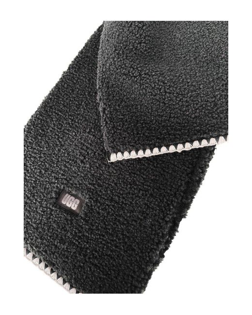 Ugg Black Fluff Schwarzer Schal