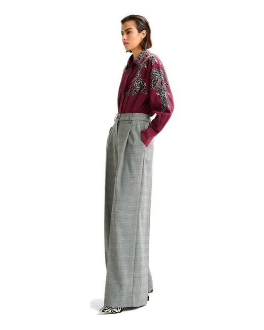Essentiel Antwerp Gray Invest Wide Leg Pants