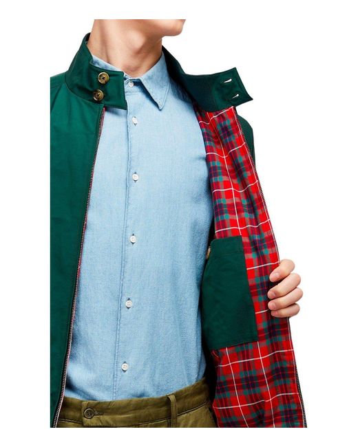 Baracuta Green G9 Harrington Racing Bomber Jacket for men