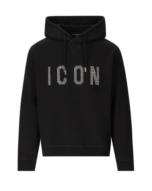 DSquared² Cool Fit Black Hoodie for men