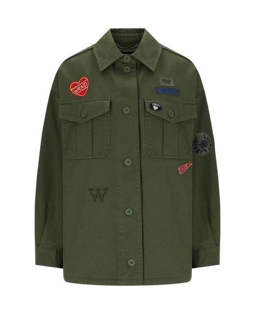 Weekend by Maxmara Green Razza Kaki Shirt Jacket
