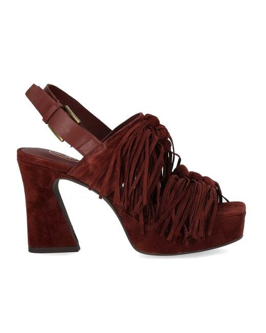Ash Red Oprah Burgundy Heeled Sandal