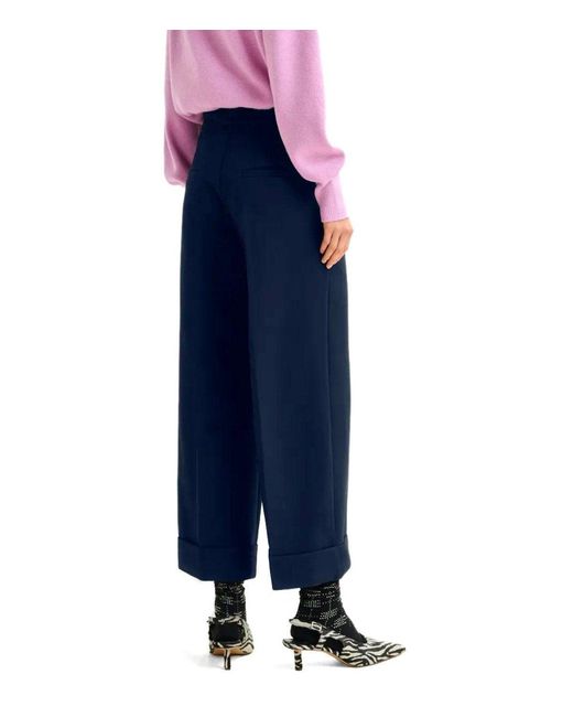 Essentiel Antwerp Blue Imo Cropped Trousers