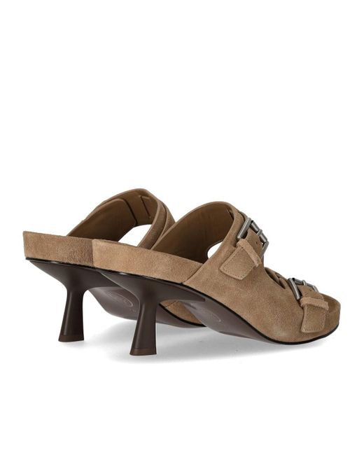 Zapato mule de tacón jewel avellana Ash de color Brown