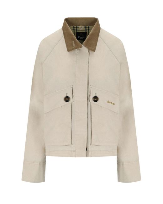 Crowdown douche à la veste beige Barbour en coloris Natural