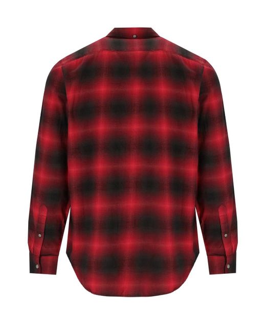 Woolrich Madras Check Red And Black Shirt for men