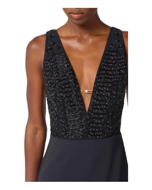 Elisabetta Franchi Black Carpet Dress