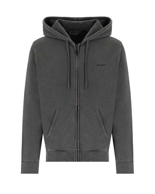 Duster Script sudadera con capucha negra Carhartt de hombre de color Gray