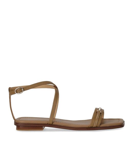 Michael Kors Brown Lena Flat Sandal