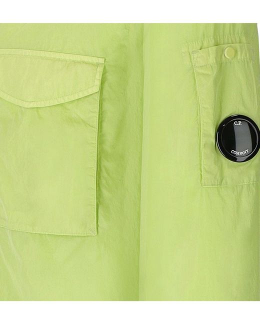 C P Company Green Chrome-R Pocket Pear Overshirt for men