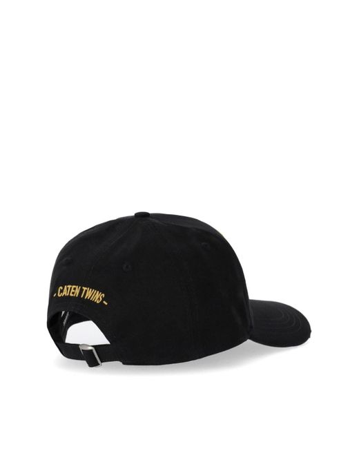 DSquared² Black Dsquared Hats for men