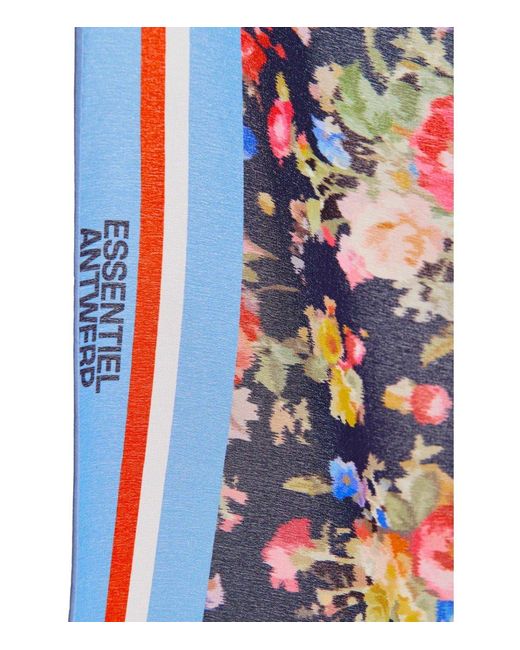 Essentiel Antwerp Blue Jungle Foulard Scarf