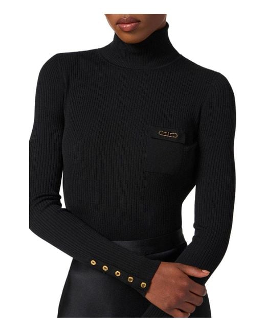 Abito Dolcevita di Elisabetta Franchi in Black