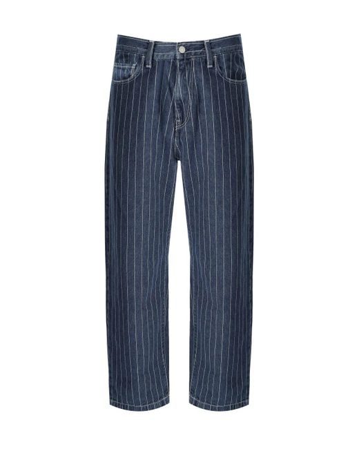 Carhartt Orlean Blue White Jeans for men