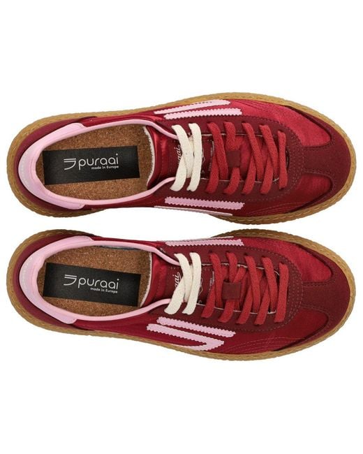 PURAAI Red 6.01 Xs Satin Cherry Juice Sneaker