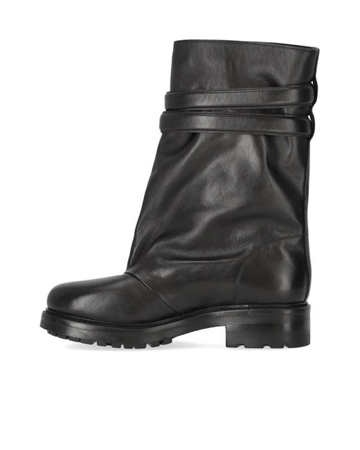 Strategia Black Biker Boot