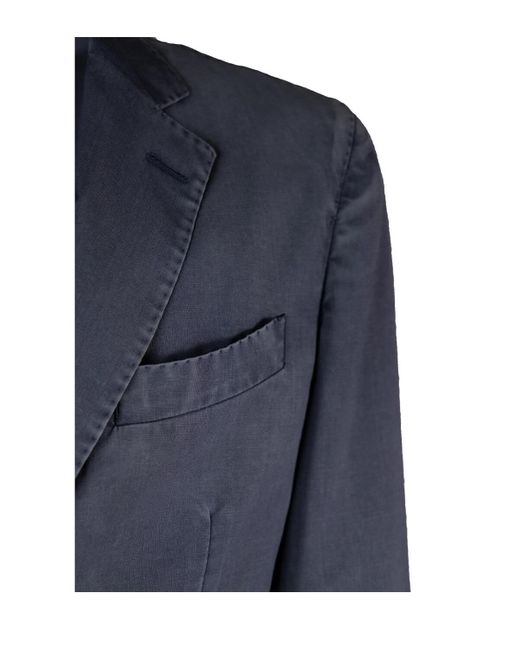 Santaniello Blue Washed-effect Suit for men
