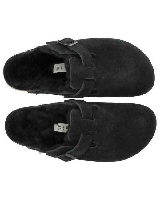 Birkenstock Black Boston Shearling Clog
