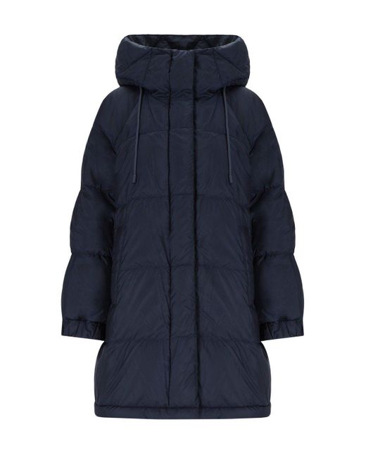 Weekend by Maxmara Blue Anfora Reversible Hooded Down Jacket