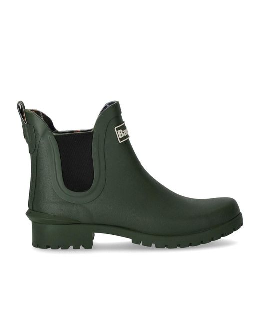 Barbour Wilton Olive Green Chelsea Boot