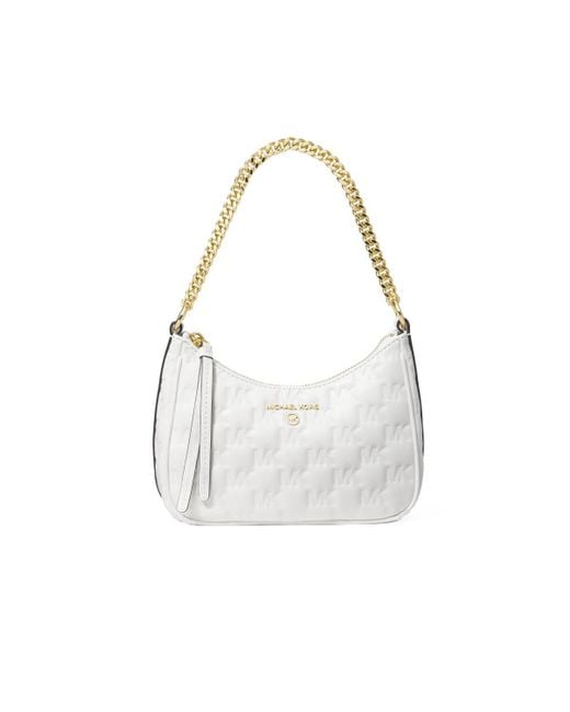 SAC PORTÉ ÉPAULE JET SET CHARM MONOGRAM BLANC Michael Kors en coloris Blanc  | Lyst