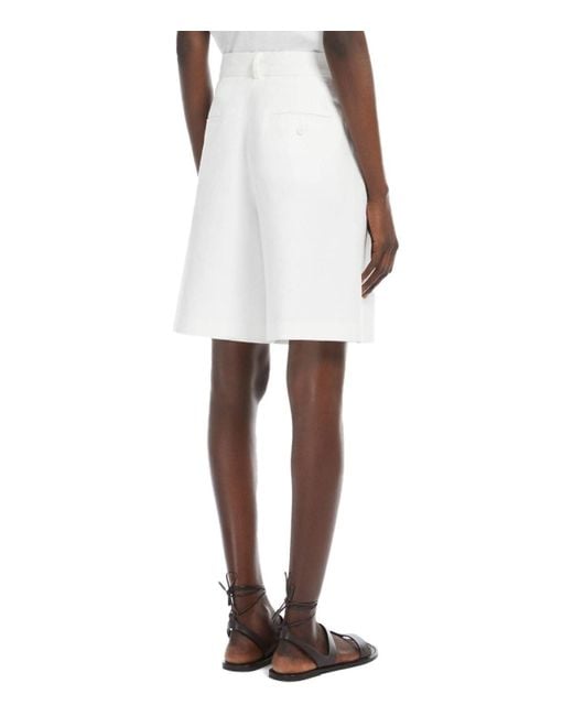 Weekend by Maxmara Ecuba Te Bermuda Short in het White