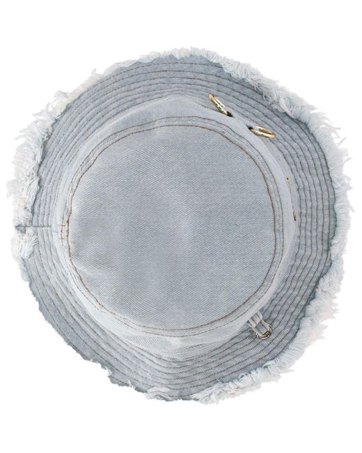 Cappello Faded Denim di Ganni in White