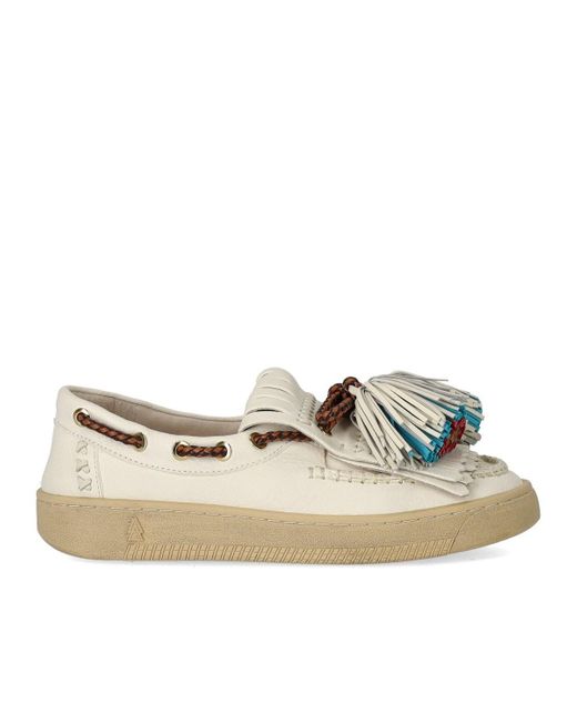 Elena Iachi White Smash weiss loafer