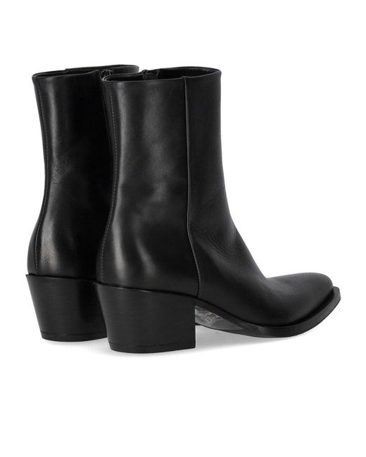 Strategia Black Heeled Ankle Boot