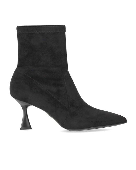 Sergio Levantesi Black Janet Heeled Ankle Boot