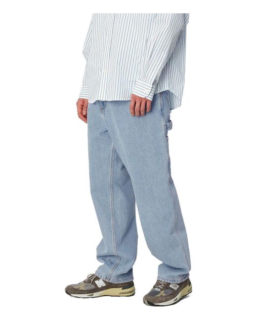 Carhartt Single knee blaue jeans in Blue für Herren