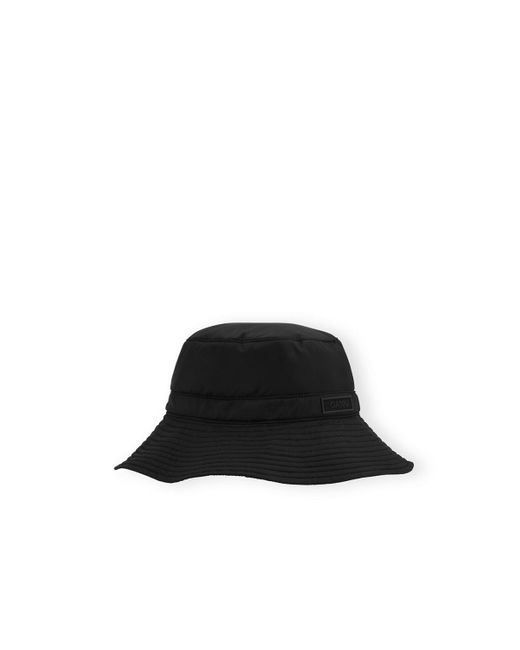 Ganni Black Bucket Hat