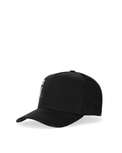 DSquared² Black Cotton Hat for men