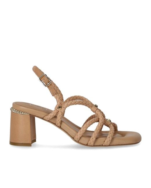 Ash Metallic Jasmine Skin Heeled Sandal