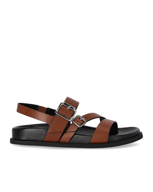 Guglielmo Rotta Brown Tours Flat Sandal