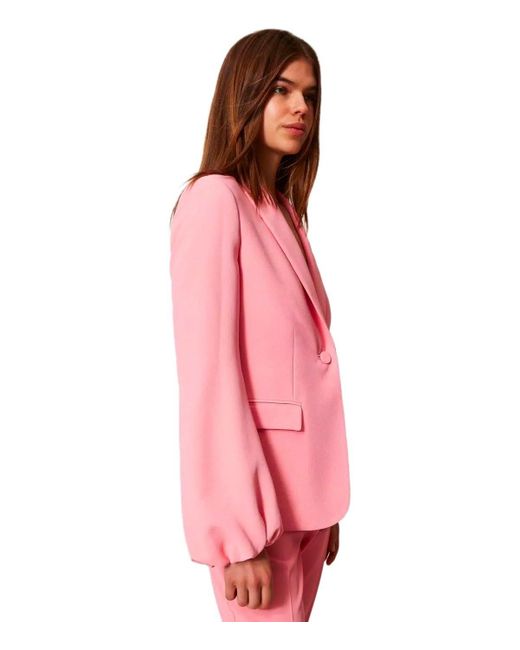 Blazer Monopetto di Twinset in Pink