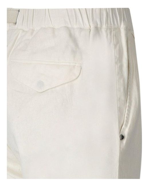 Pantalone brad di White Sand in White da Uomo