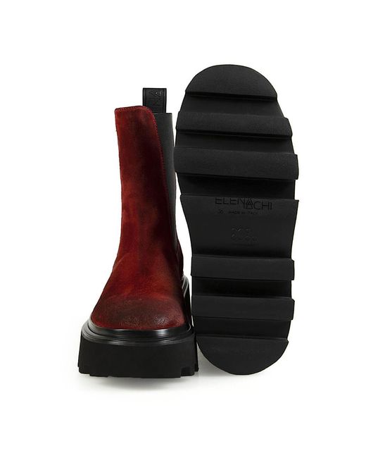 Elena Iachi Brown Suede Chelsea Boot