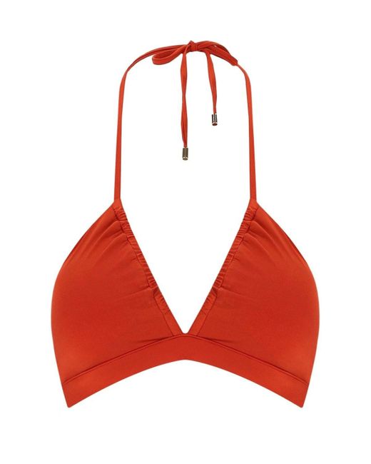 Bikini Top Adriene Coppa B Mattone Beachwear di Max Mara in Red