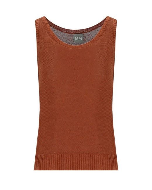 Max Mara Brown Brava Rust Top