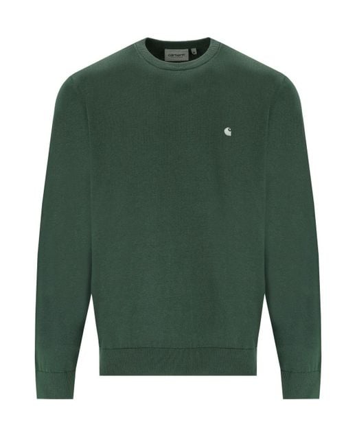 Carhartt Green Madison Park Crewneck Sweater for men