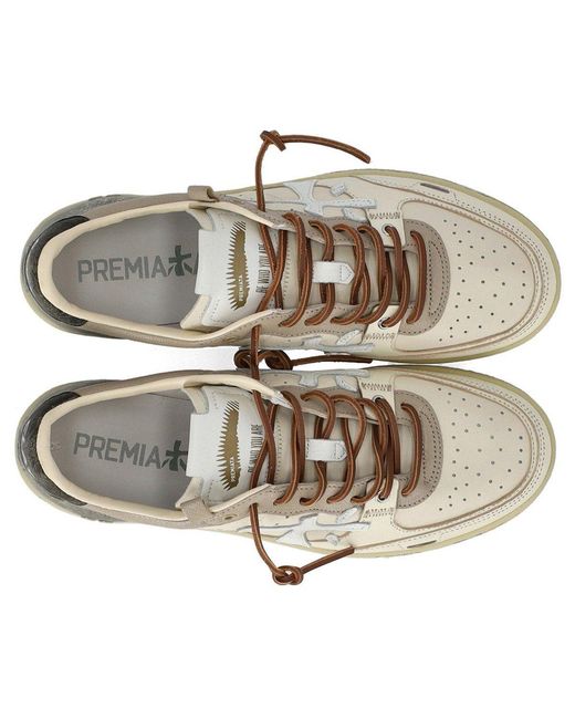 Premiata White Bsktclay 8163 Sneaker for men