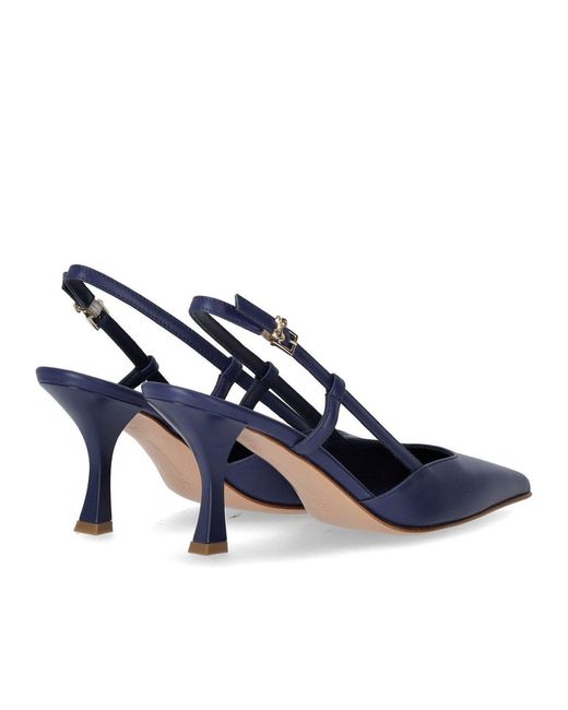 Sergio Levantesi Blue Kate Slingback Pump