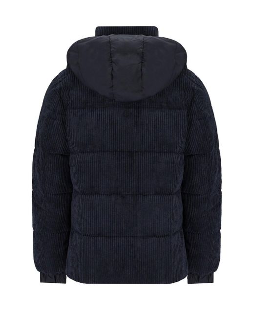 Save The Duck Blue Albus Hooded Padded Jacket for men
