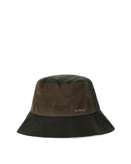 Barbour Green Brackley Wax Bucket Hat
