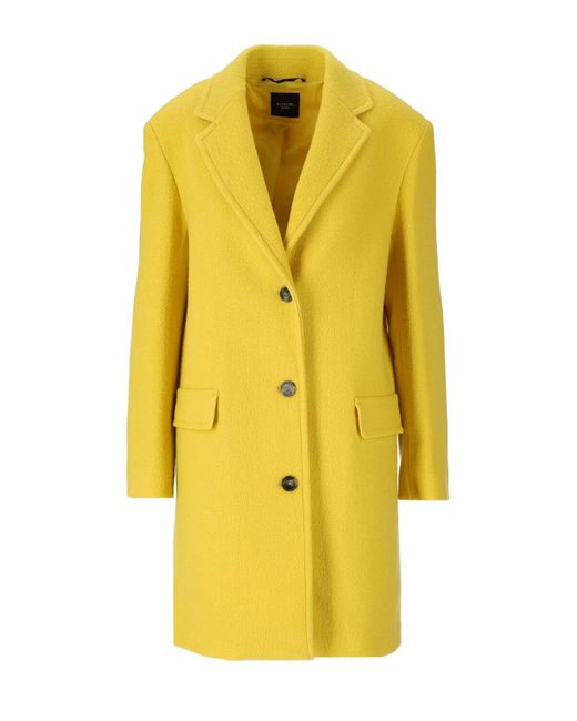 Weekend by Maxmara Coat in Yellow | Lyst